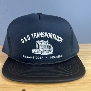 Vintage D&D Transportation Foam Trucker Hat Cap Red Snapback Fl